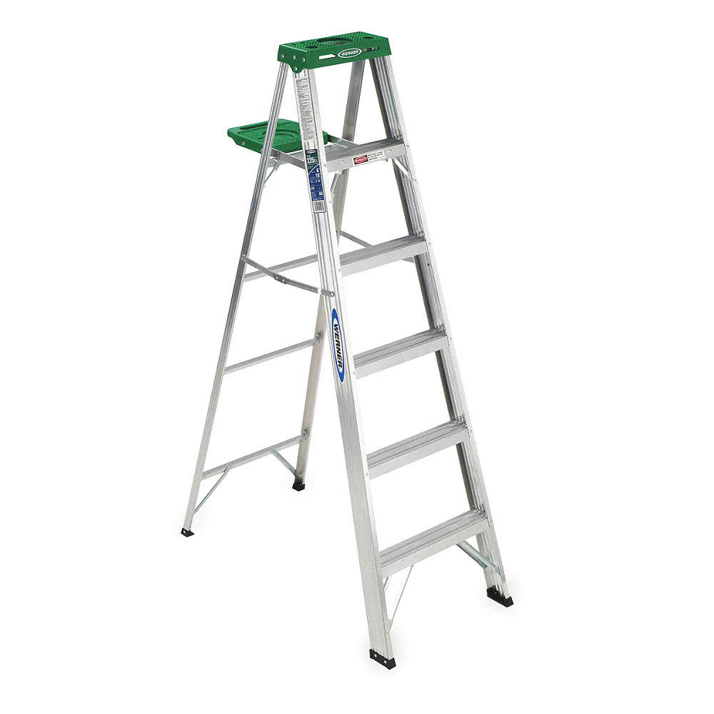 Werner 356CA – 6 ft Aluminum Step Ladder (225 lb Capacity)