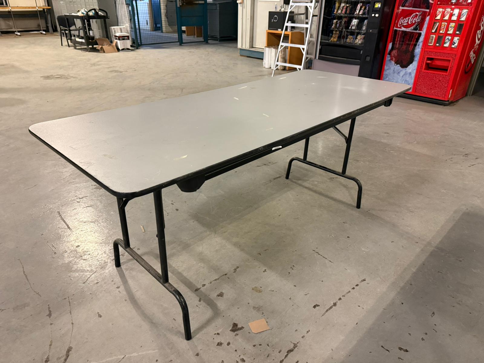 96" × 30" Wood Top Folding Table – Commercial Utility Table