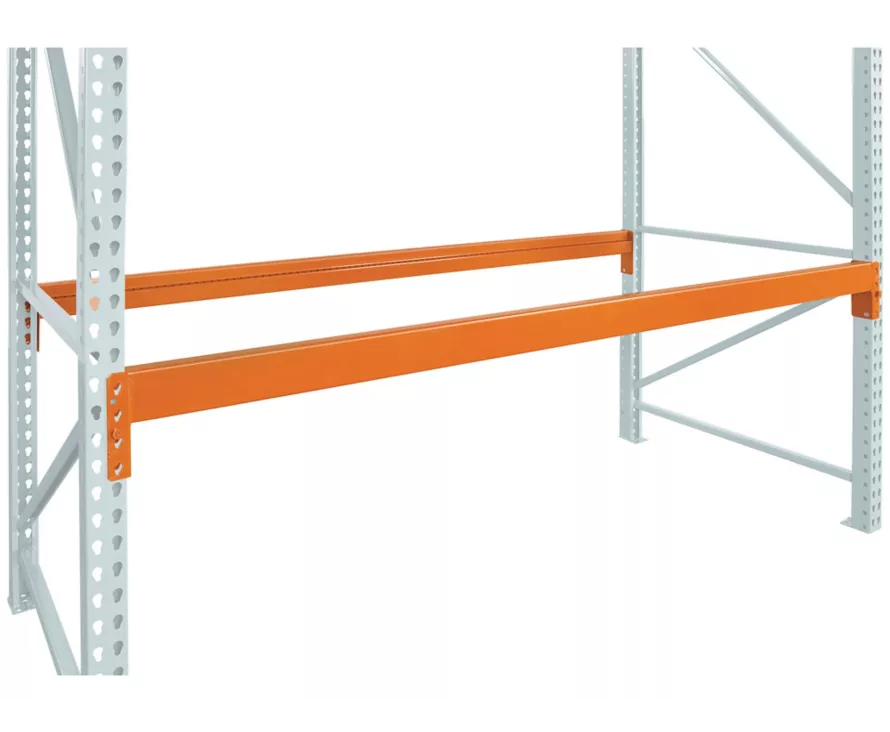 96" Pallet Rack Beam – 4" Step Beam (Orange)