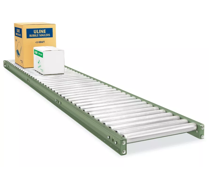 Gravity Roller Conveyor Section – 120" × 24" (Without Stand)