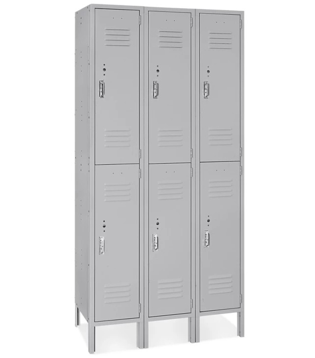 6-Door Steel Locker Unit – Industrial Employee Lockers