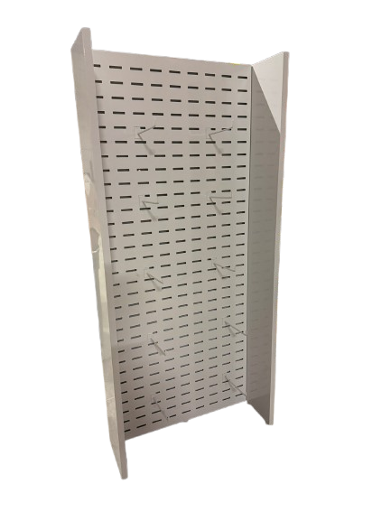 Retail Slatwall Display Stand – Freestanding Merchandise Display Rack