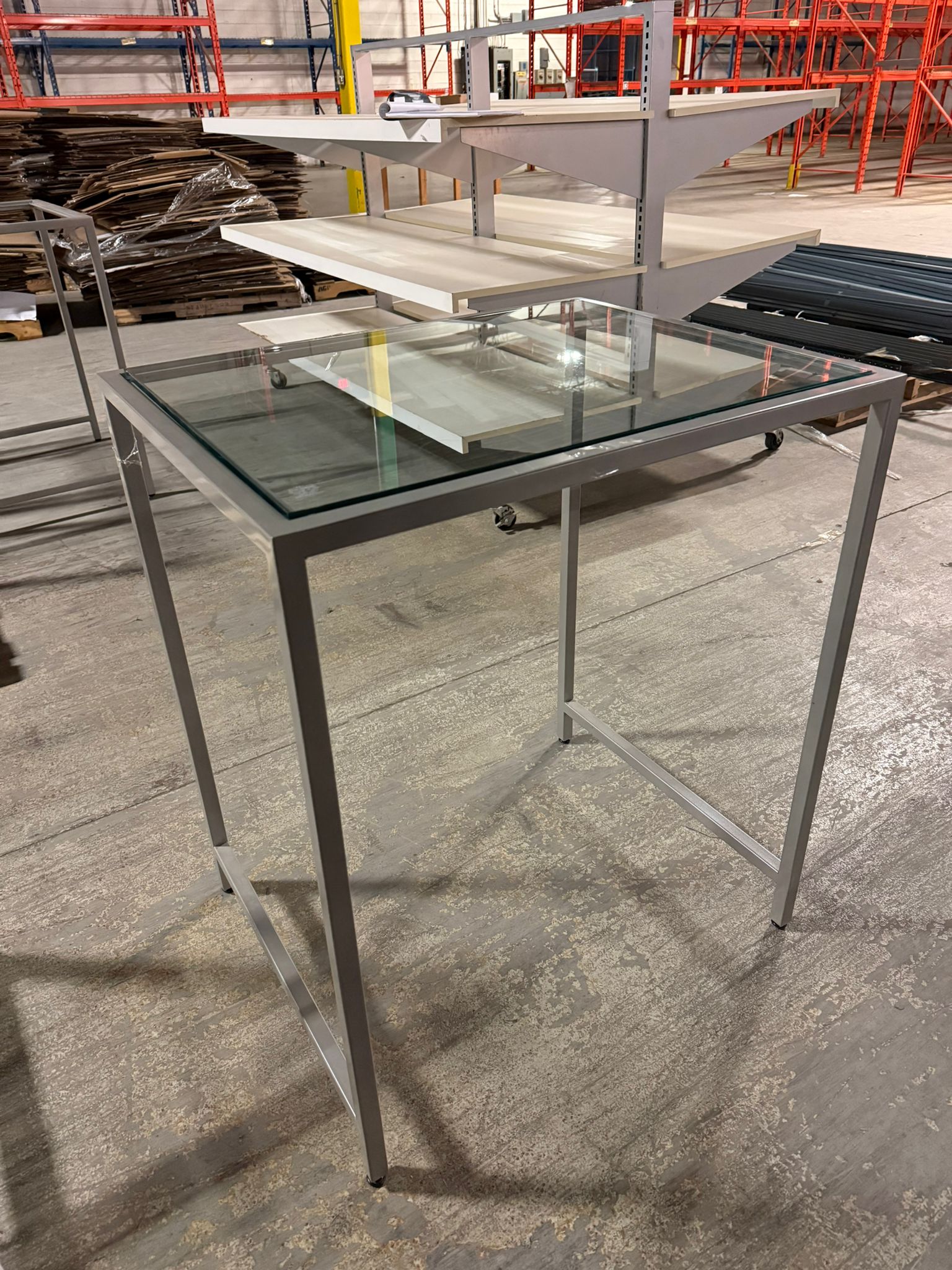 Glass Retail Display Table – 30" x 24" x 36"